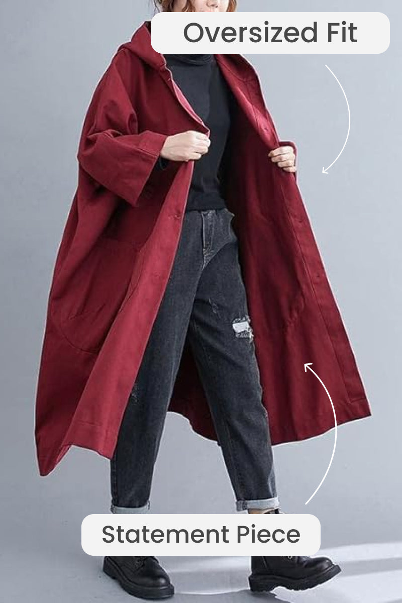 EB | Wasserdichte Oversized Windjacke