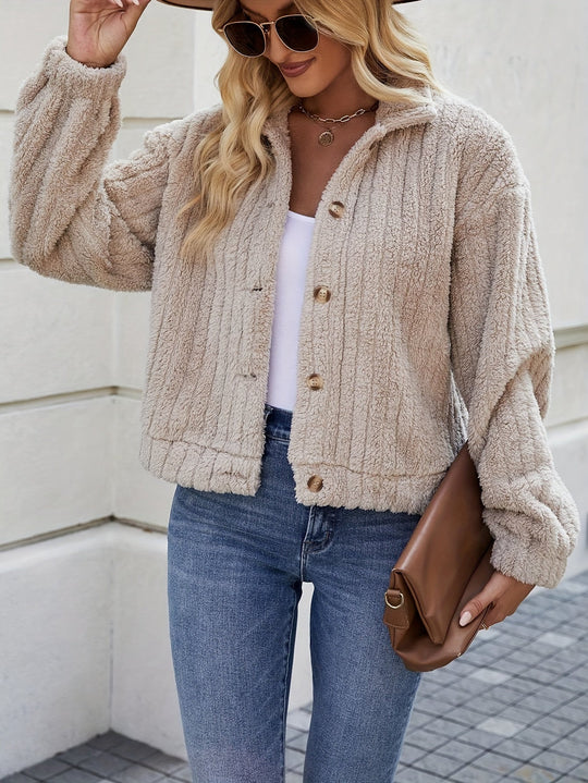 EB | Weiche Strickjacke mit Knöpfen Polyester Gemütlich und Warm