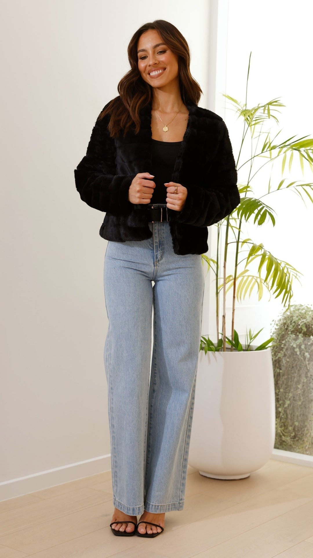 EB | Luxus Damen Crop Jacke