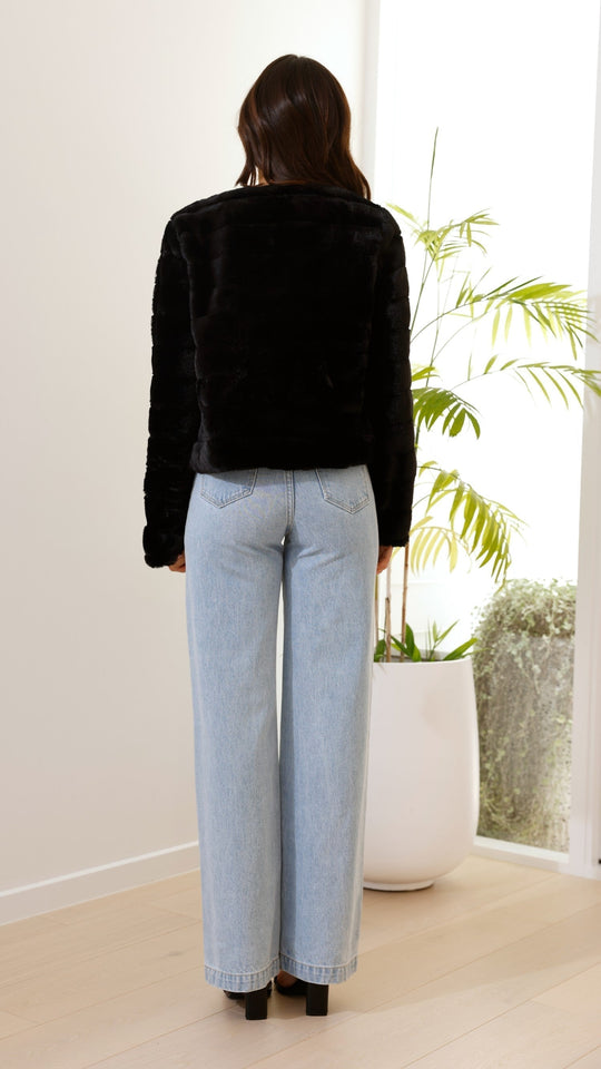 EB | Luxus Damen Crop Jacke
