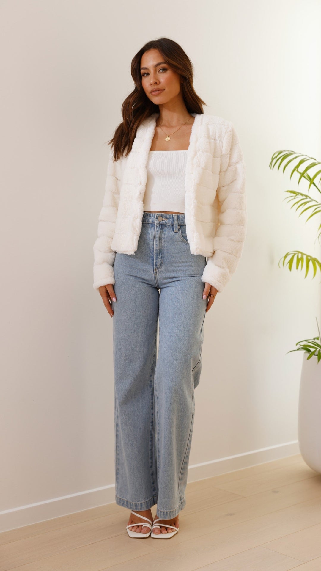 EB | Luxus Damen Crop Jacke