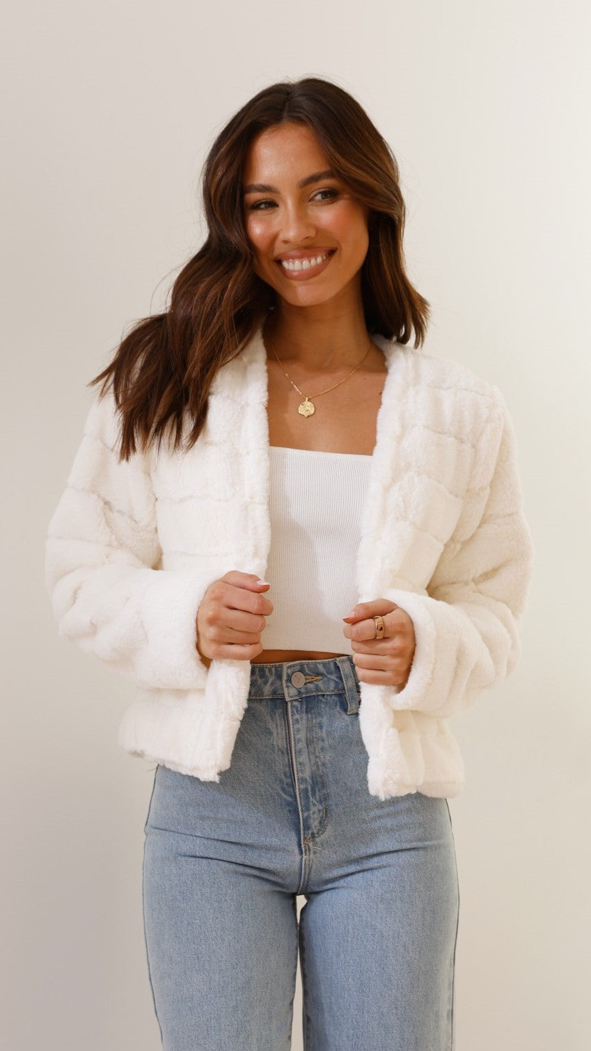 EB | Luxus Damen Crop Jacke