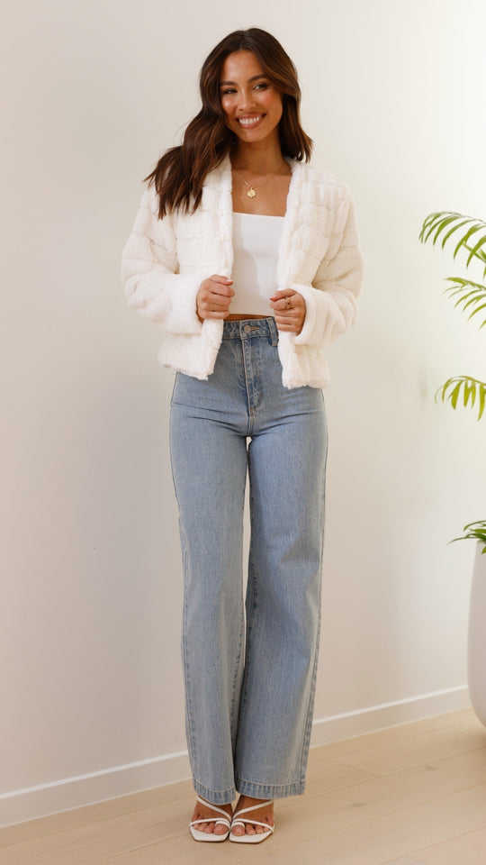 EB | Luxus Damen Crop Jacke