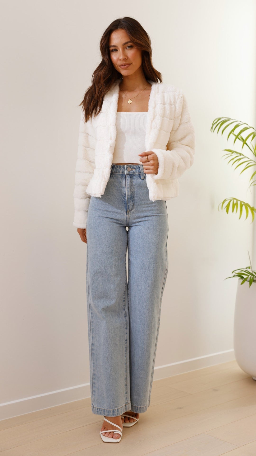 EB | Luxus Damen Crop Jacke