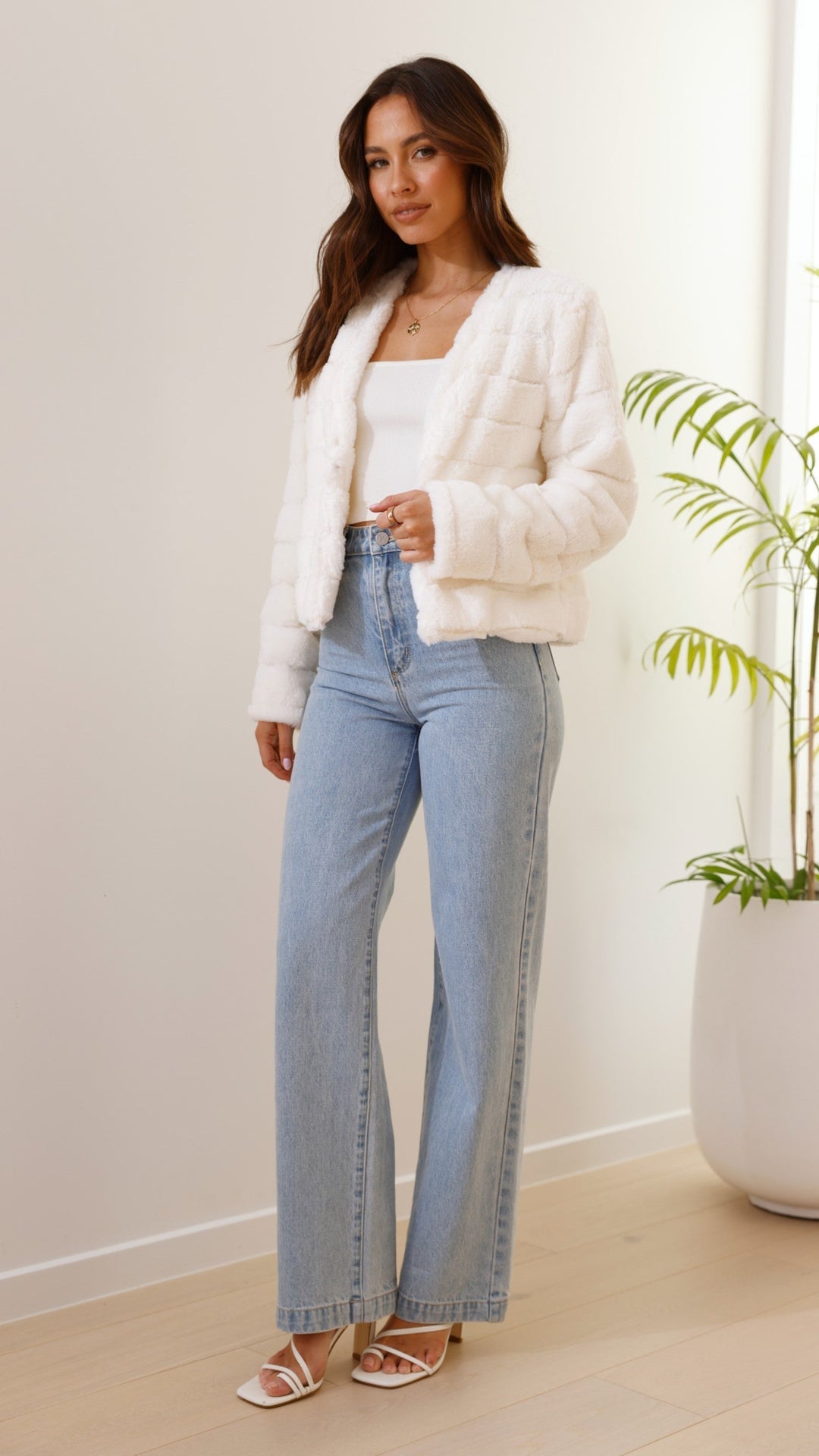 EB | Luxus Damen Crop Jacke