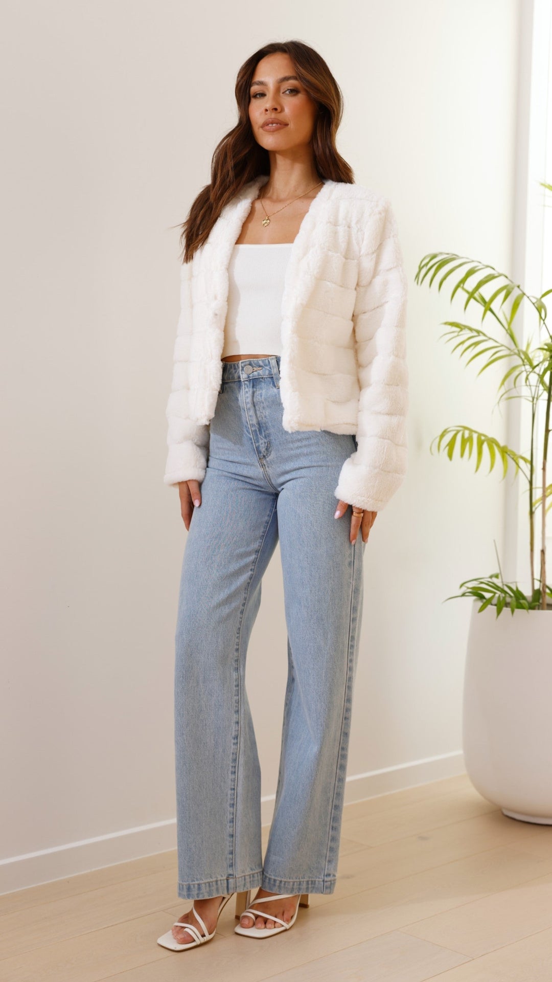 EB | Luxus Damen Crop Jacke