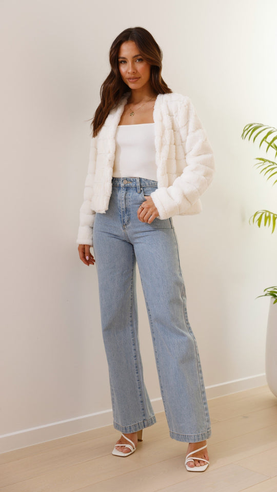 EB | Luxus Damen Crop Jacke