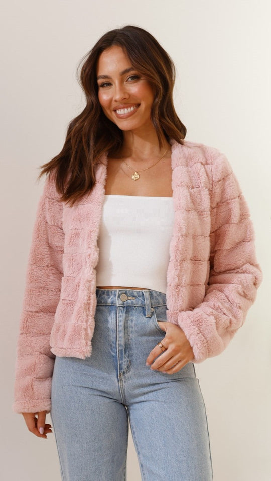 EB | Luxus Damen Crop Jacke