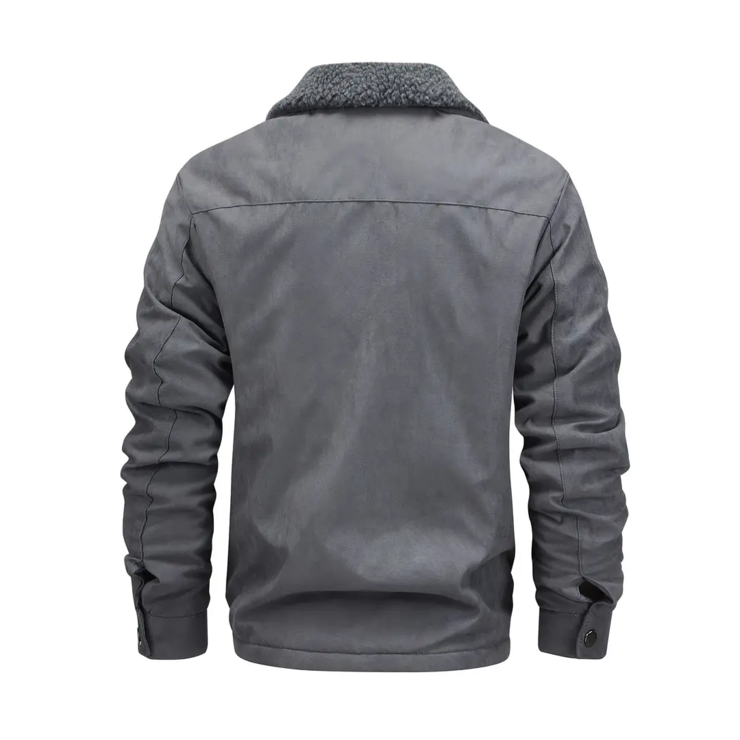 EB | Herren Outdoor-Jacke gefüttert mit Teddy & Schalkragen