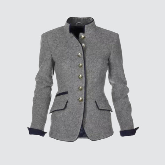 EB | Elegante einfarbige Damenjacke