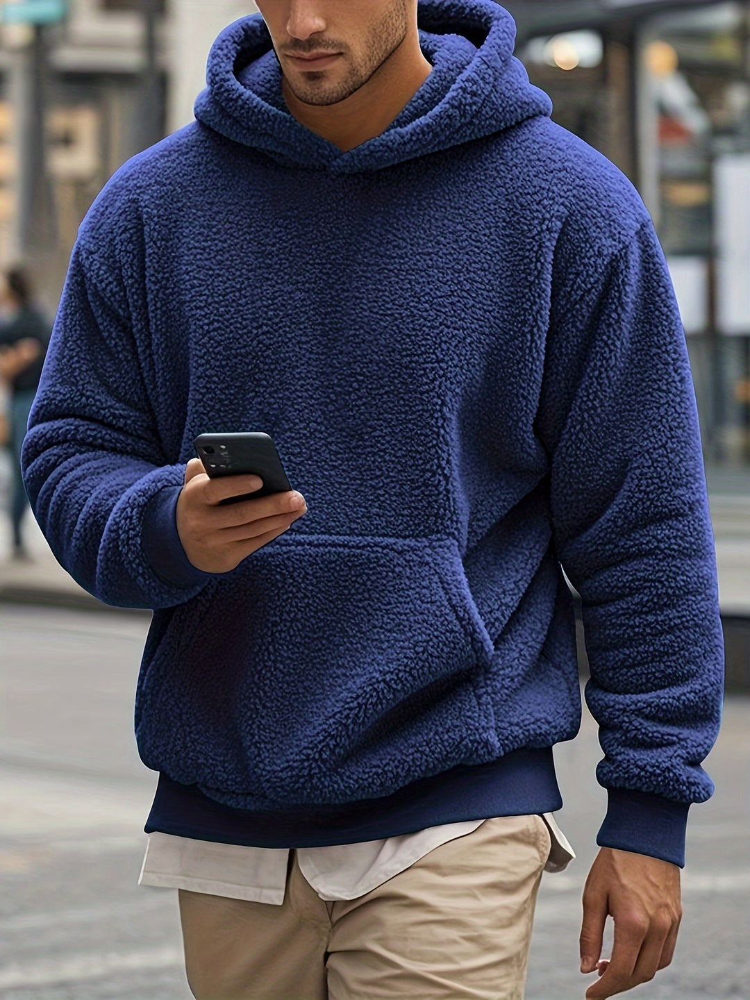 EB | Weiche Fleece-hoodie Polyester Komfort und Stil
