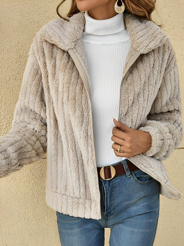 EB | Kuscheliger Damen-Teddy-Mantel Lässig