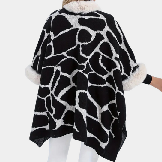 EB | Stylischer fluffiger Mantel für Damen für die Herbstsaison