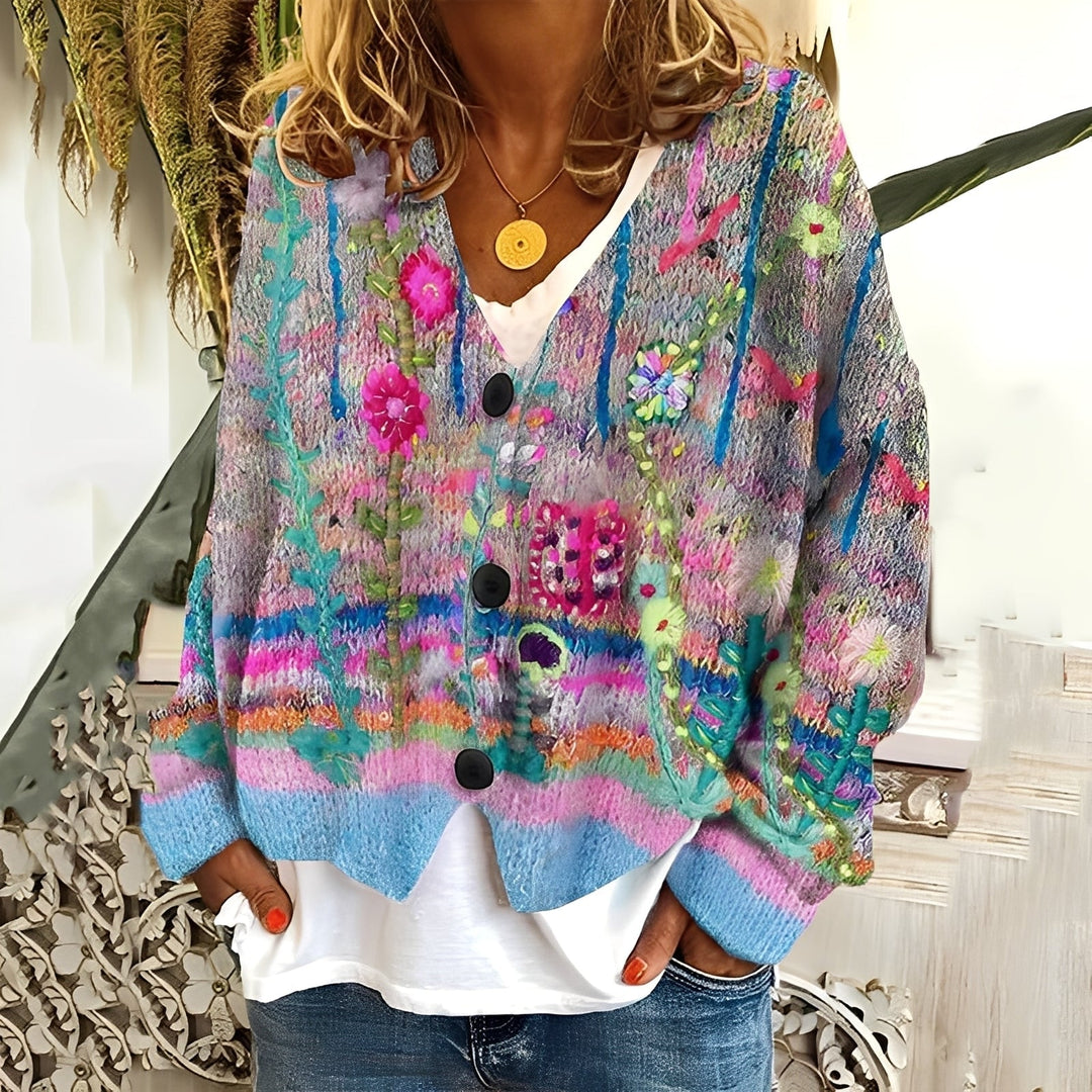 EB | Gemütlicher, weicher Damenpullover mit Muster