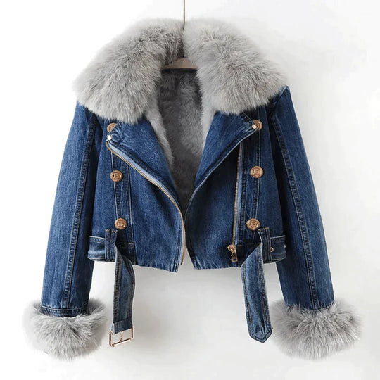 EB | Elegance Denim &amp; Pelzmantel