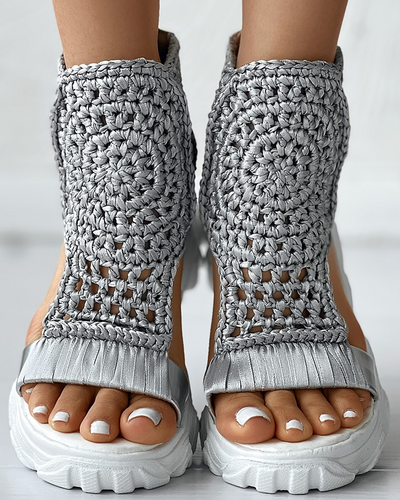 EB | Gestrickte Elastische Sommersandalen