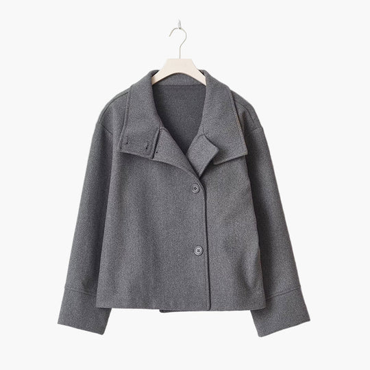 EB | Kurze Double-Breasted Übergangsjacke - Moderner City-Look für Alltag und Büro