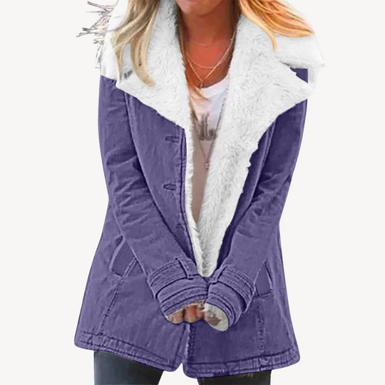EB | Damen Sherpa Gefütterte Denimjacke