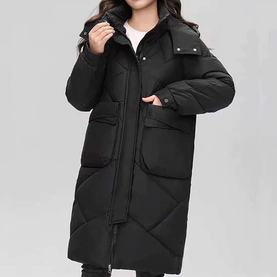 EB | Lange Daunenjacke für Damen Chic