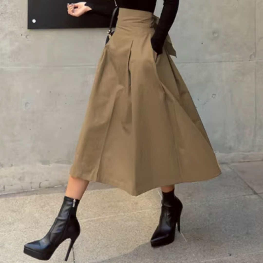 EB | Eleganter Maxi Rock mit Schleifendetails für Damen