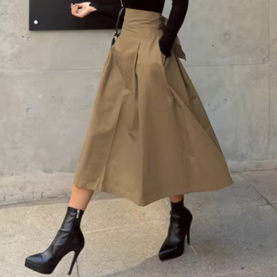 EB | Eleganter Maxi Rock mit Schleifendetails für Damen
