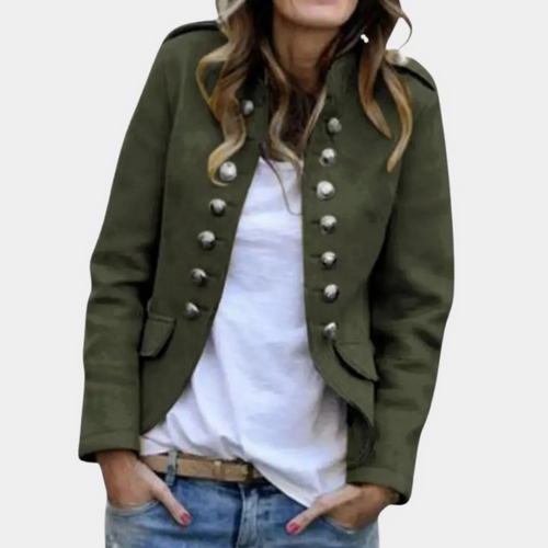 EB | Doppelreihiger Wollmantel mit Vintage-Flair und Slim Fit