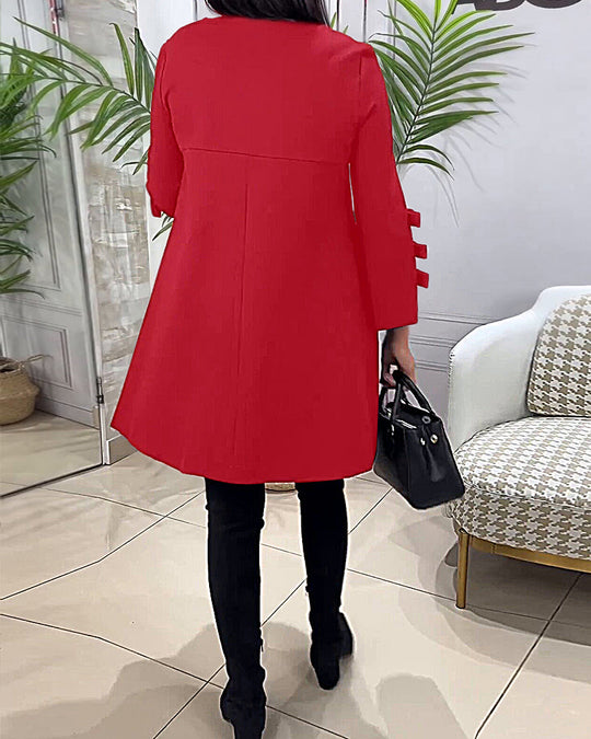 EB | Knielanges Kleid mit Langen Ärmeln
