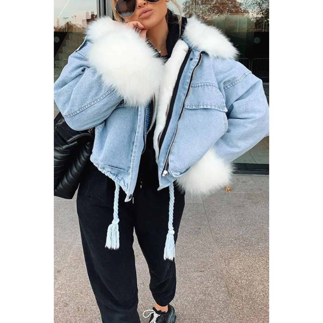 EB | Winterjacke aus Jeans für Frauen