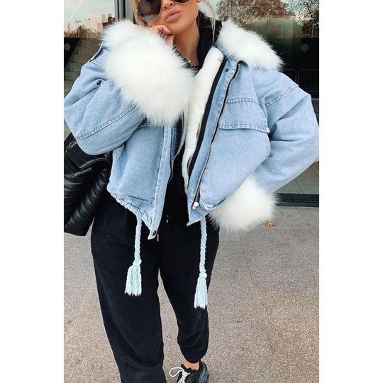 EB | Winterjacke aus Jeans für Frauen
