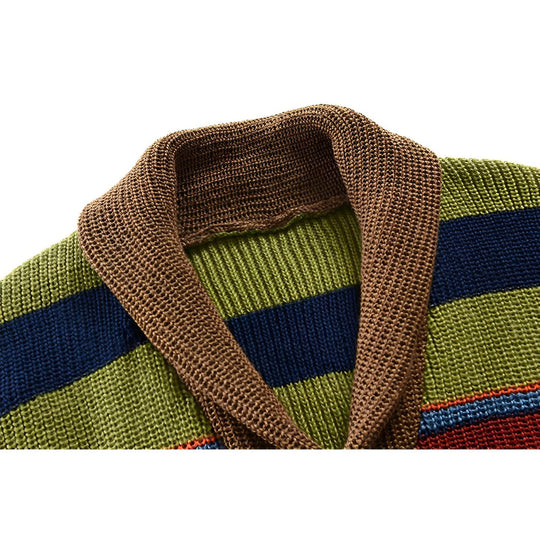 EB | Farbblockdesign Rollkragenpullover