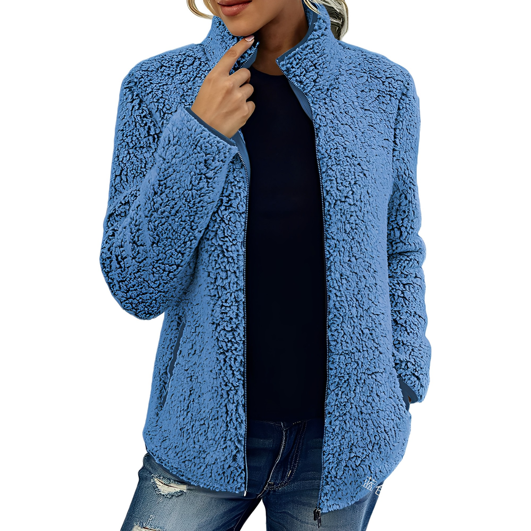 EB | Eleganter Fleece-Veloursmantel für Damen