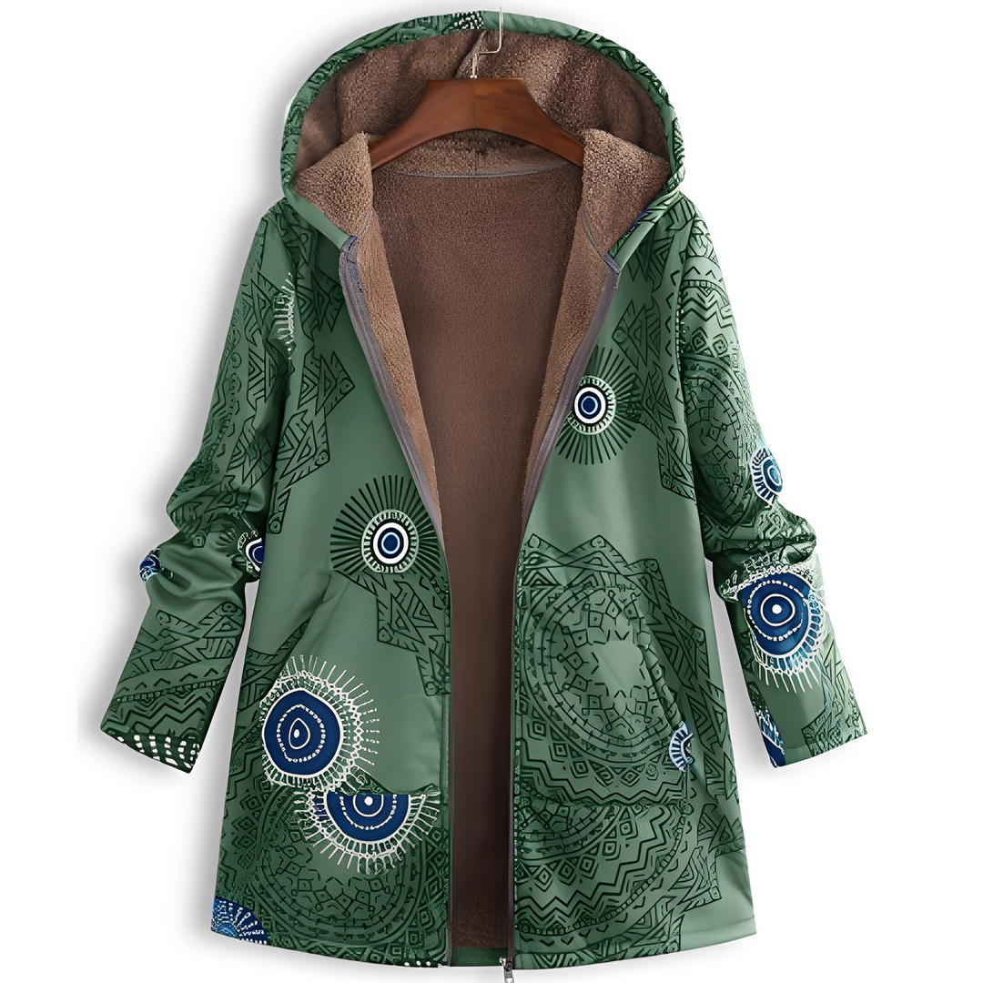 EB | Vintage-Jacke mit Muster für Damen