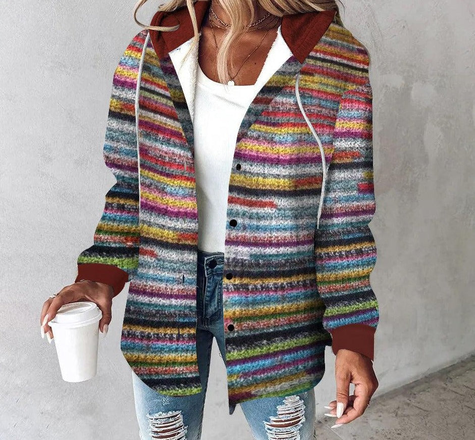 EB | Bunte Kapuzenjacke für Frauen