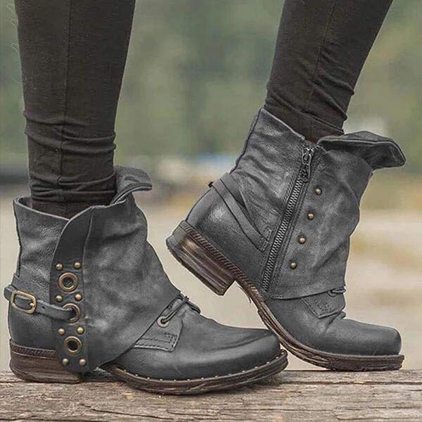 Rutschfeste Ankleboots mit Reißverschluss an der Seite EB