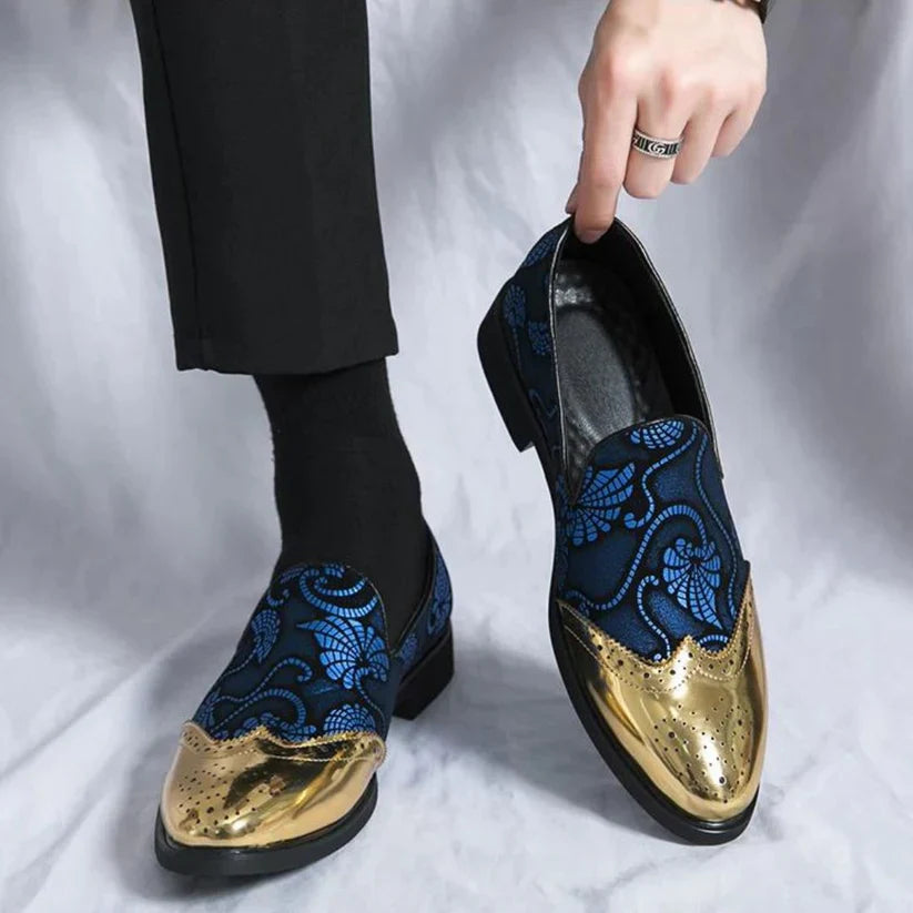 Stylische Loafer mit Spitzenmuster für Herren EB