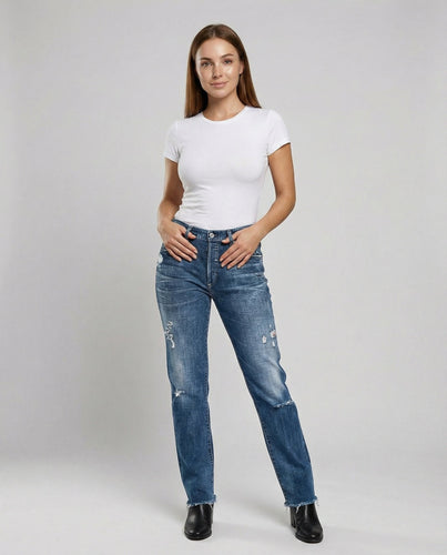 Lockere Damen Jeans Streetwear | EB