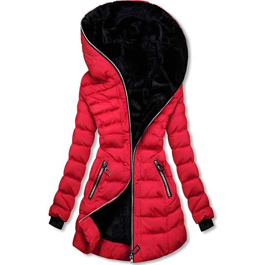 EB | Moderne Winterjacke mit Kapuze für Frauen