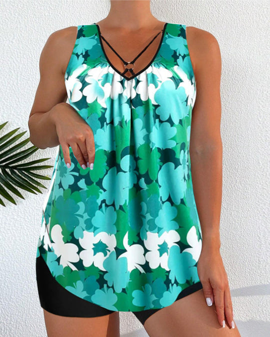 EB | Gedrucktes Zweiteiliges Tankini