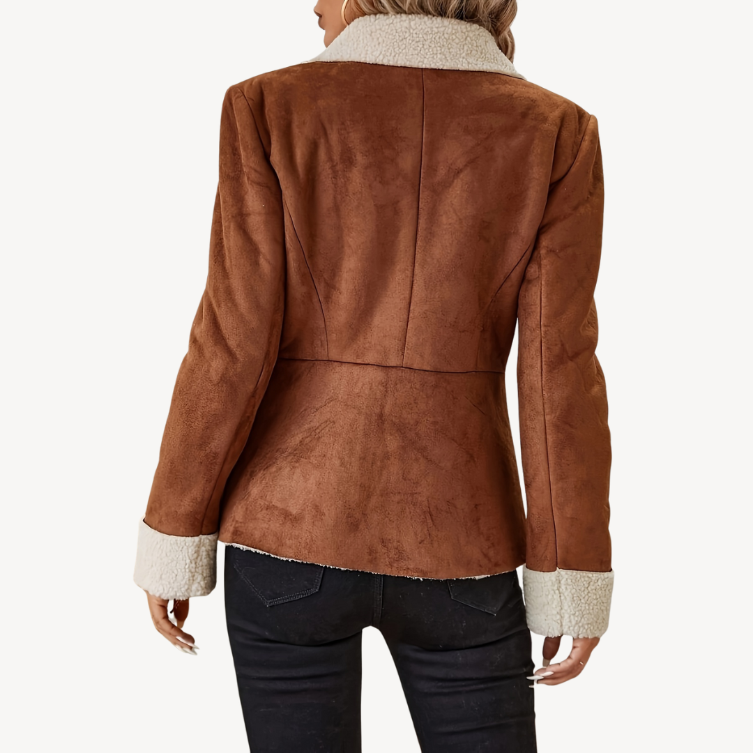EB | Damen Fleece-Futter Wildlederjacke