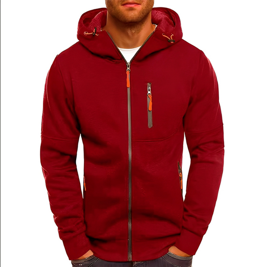 EB | Freizeit Zip-Up Jacke mit Kapuze für Herren