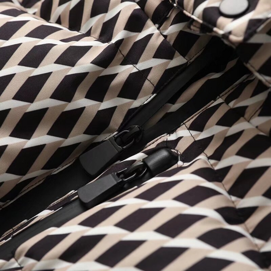 EB | Damen Kapuzen Gürteltaschen Steppjacke