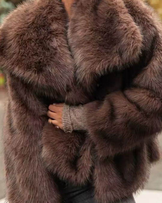 EB | Luxuriöser Kunstfell-Wintermantel für Damen