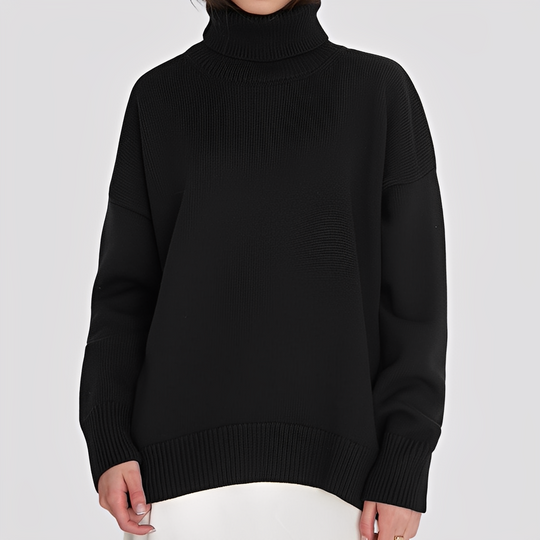 EB | Einfacher, Übergroßer Rollkragenpullover für Damen