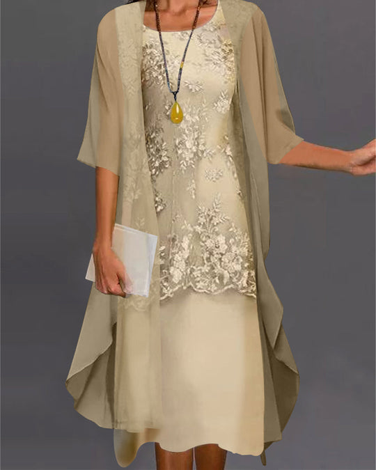 EB | Elegantes Chiffon-Kleid In Zwei Teilen