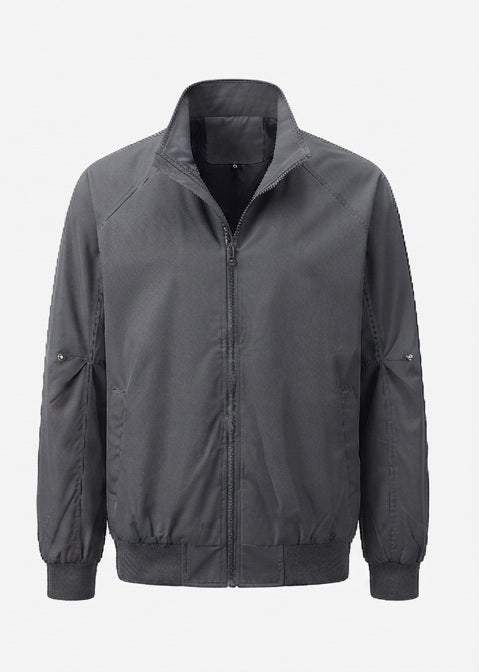 Herren leichter Urban-Blouson mit Stehkragen, elastischem Saum und Ärmeltasche EB
