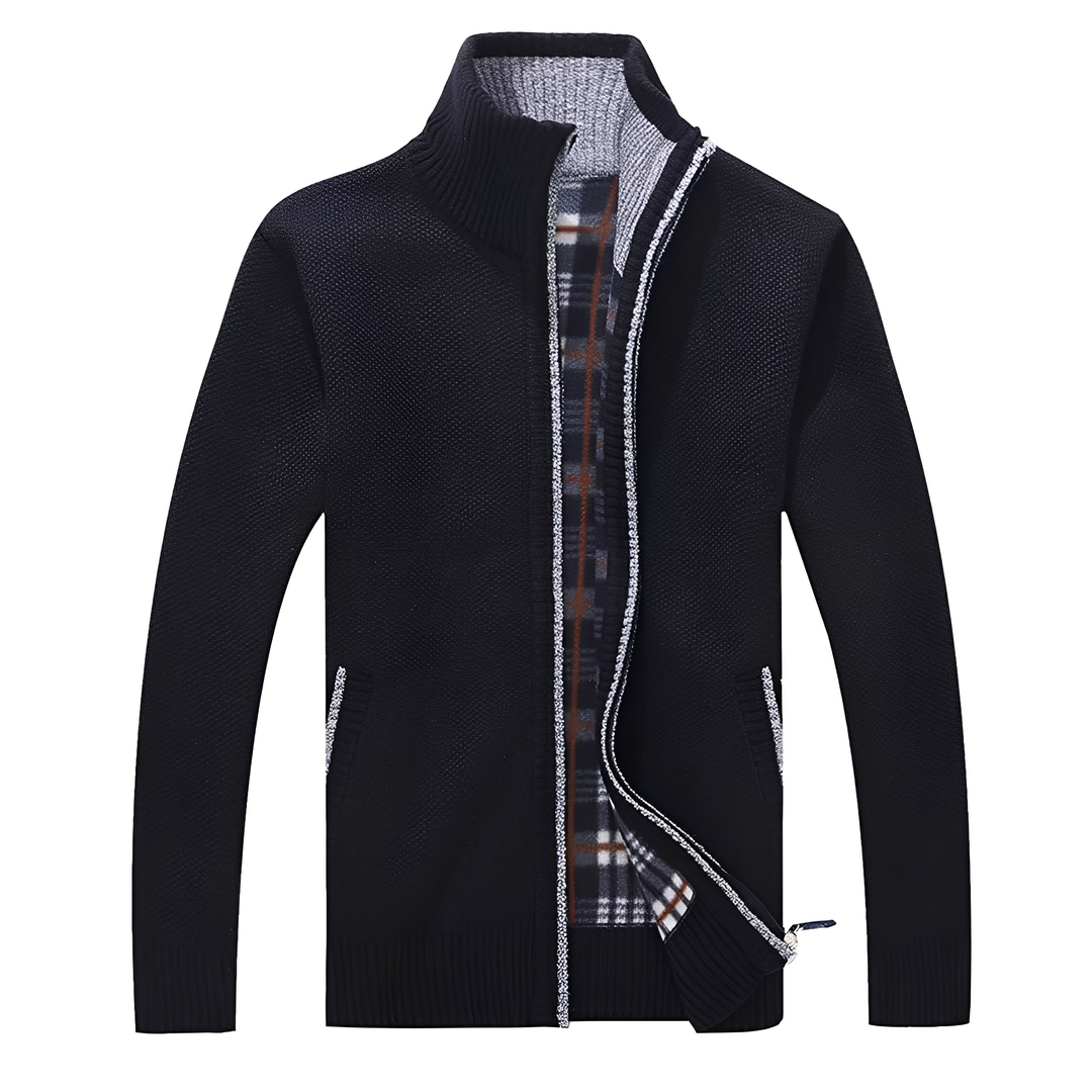 EB | Stylischer Cardigan mit weichem Fleece-Futter für Männer
