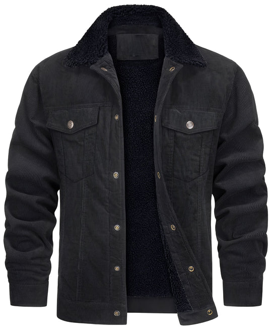 EB | klassische Cord-Plüschjacke für Männer