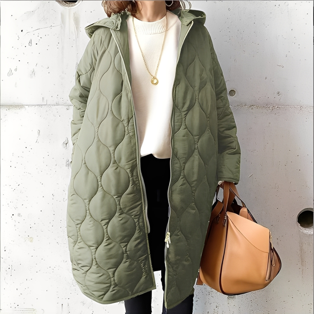 EB | Damen-Steppjacke mit Kapuze für frostige Tage