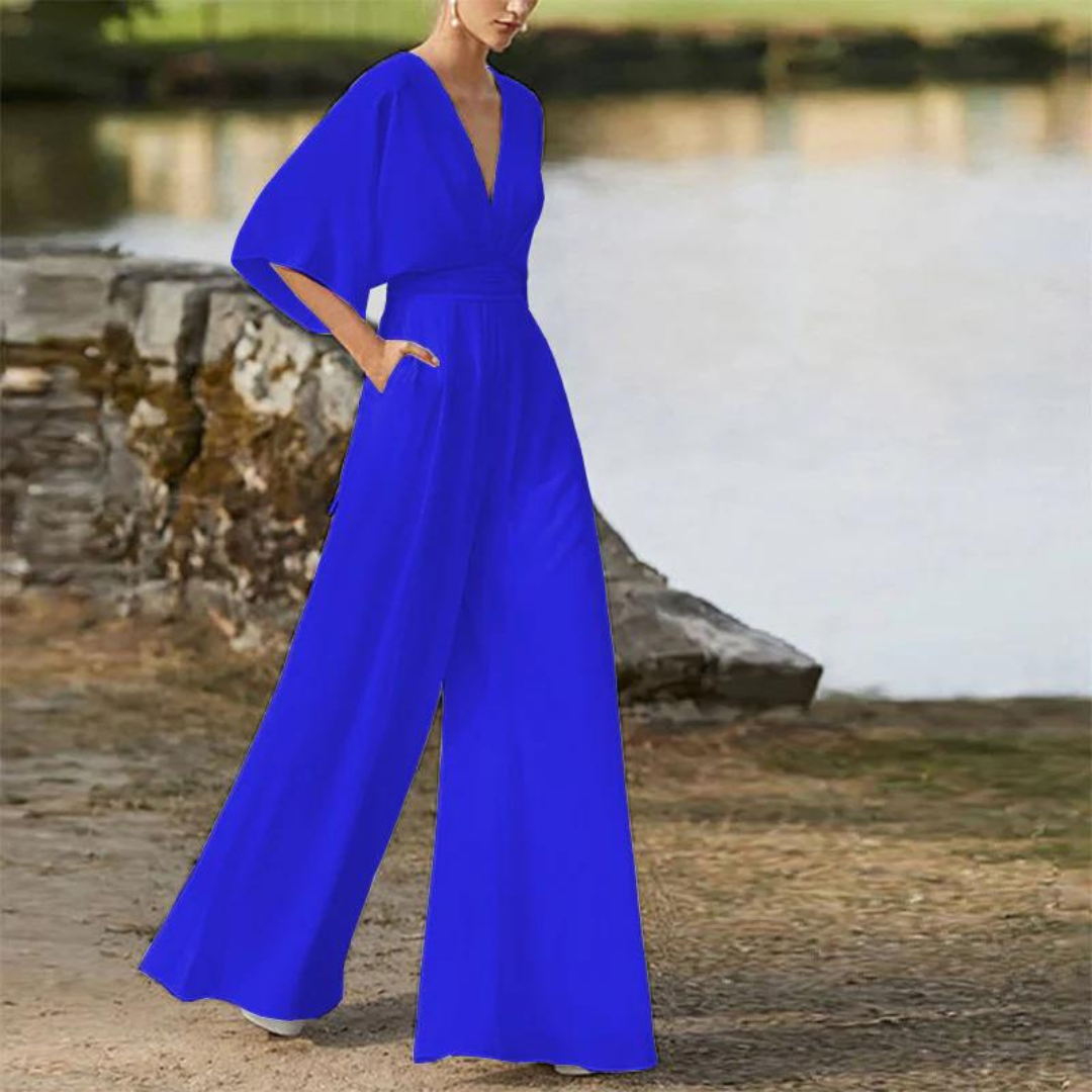 EB | Stilvoller Damen-Jumpsuit mit Halben Ärmeln