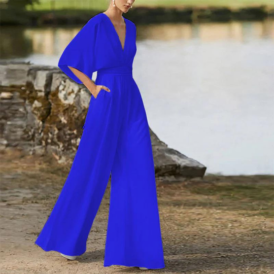 EB | Stilvoller Damen-Jumpsuit mit Halben Ärmeln